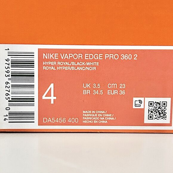 Nike Vapor Edge Pro 360 2 “Royal Black” Men’s Size 4 Football Cleats No Lid - Picture 8 of 8